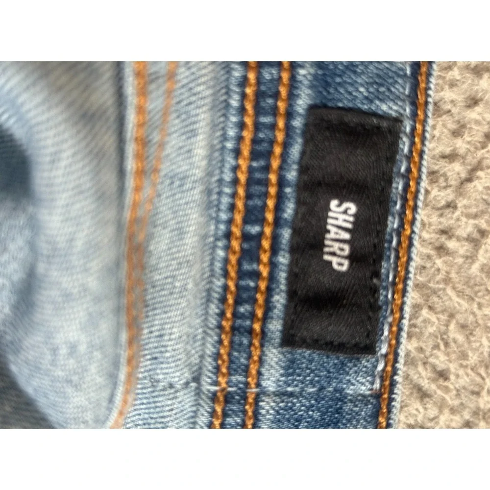 Revtown Jeans Mens 30x30 Sharp Decade Denim Stretch Medium Wash Whiskered